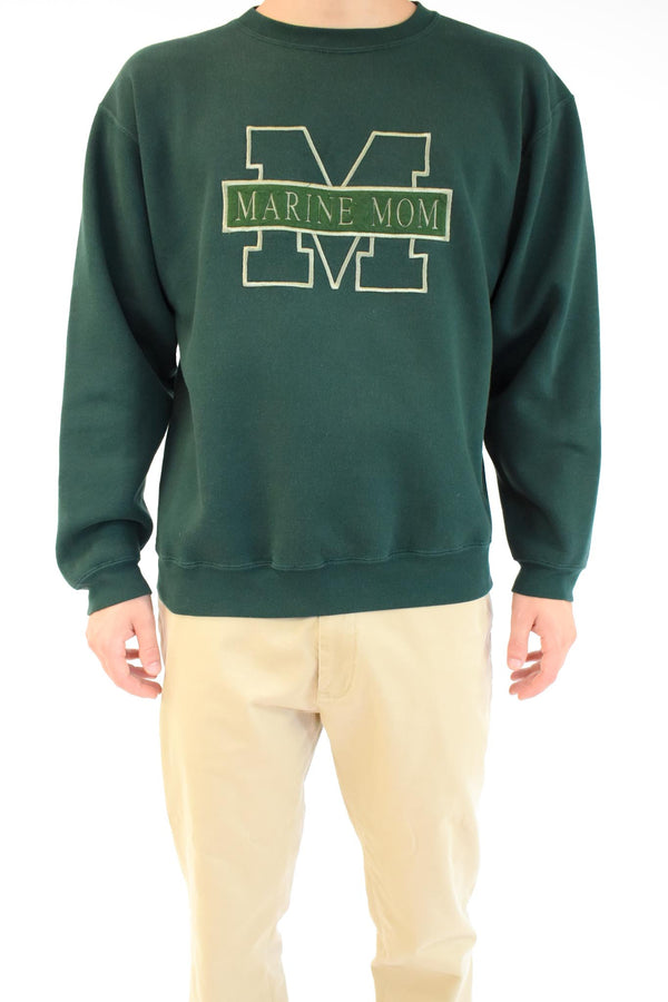 Green Marine Mom Sweatshirt