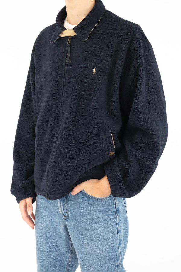 Navy Zip Fleece Jacket