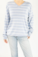 Light Blue striped Sweater