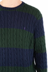 Striped Cable Sweater