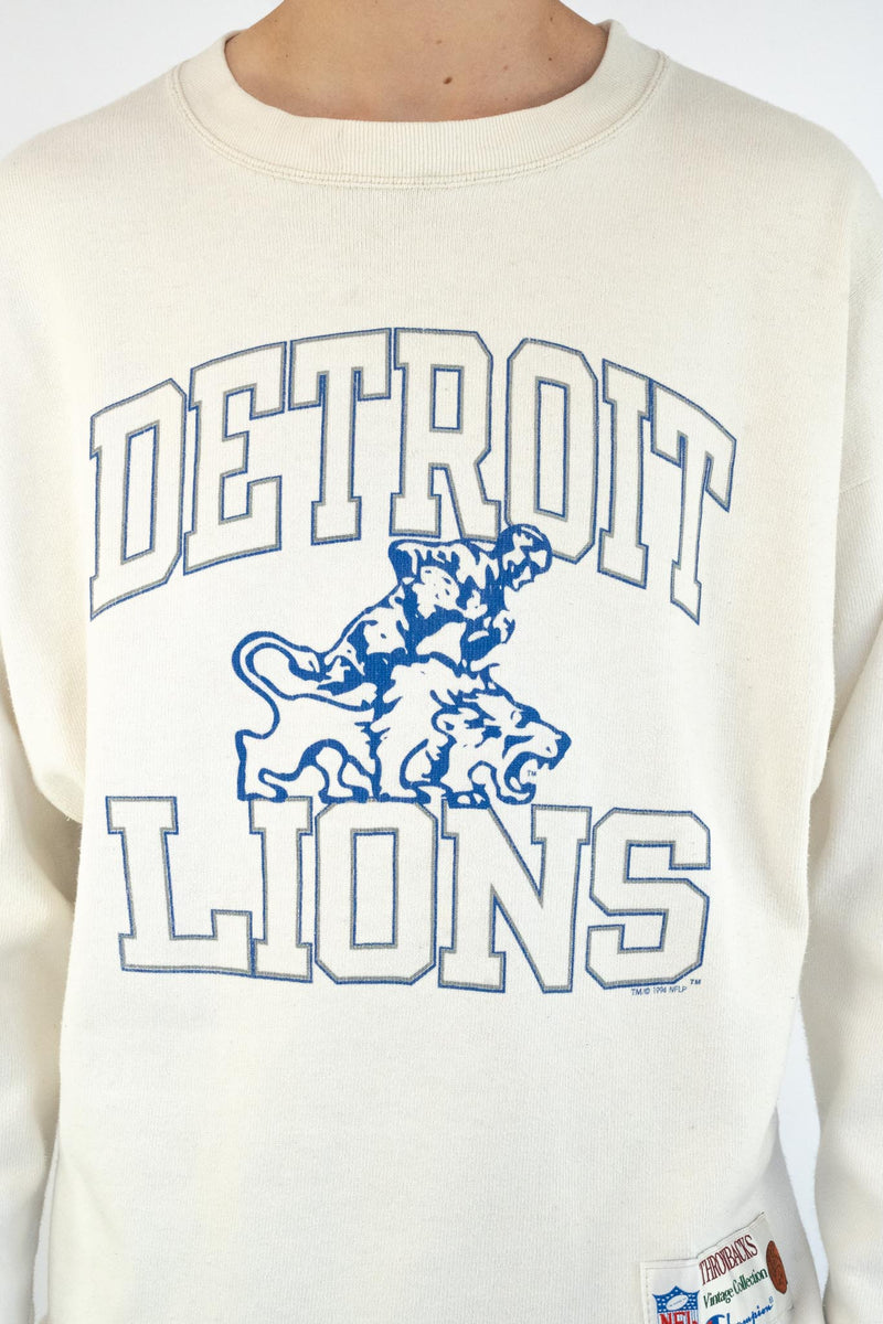 Detroit Lions White Sweatshirt
