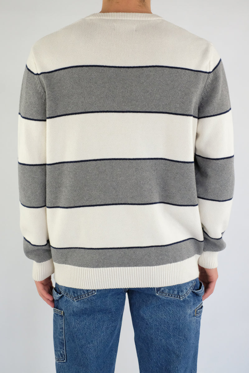 Grey Striped Sweater