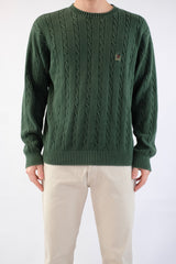 Green Cable Sweater
