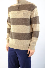 Brown Quarter Zip Sweater