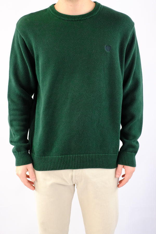 Green Knitted Round Neck Sweater