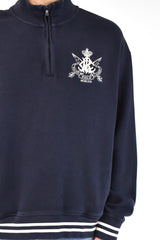 Navy Quarter Zip Sweater