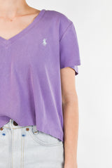 Purple Cropped T-Shirt