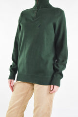 Forest Green Quarter Zip Sweater