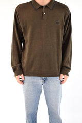 Brown Button Sweater