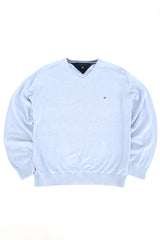Light Blue V-Neck Sweater