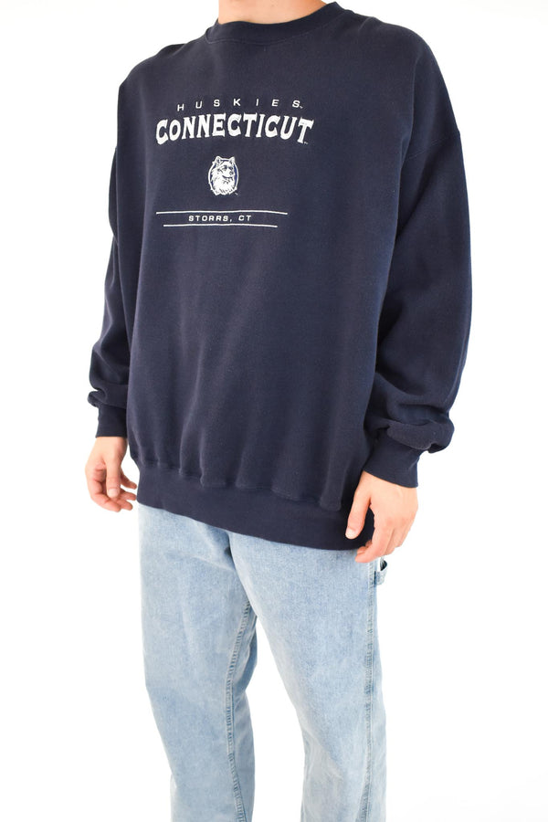Connecticut Huskies Navy Sweatshirt