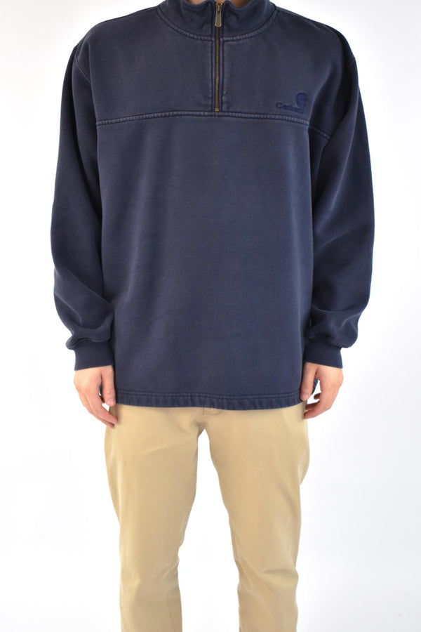 Quarter Zip Navy Sweatshirt