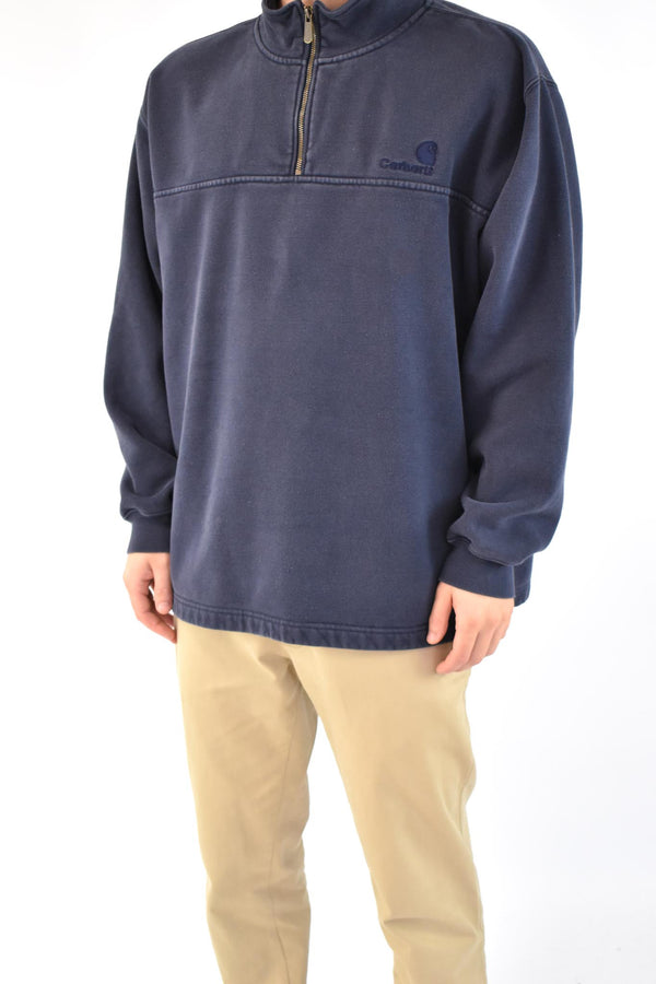 Quarter Zip Navy Sweatshirt