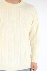 Cream Cable Sweater