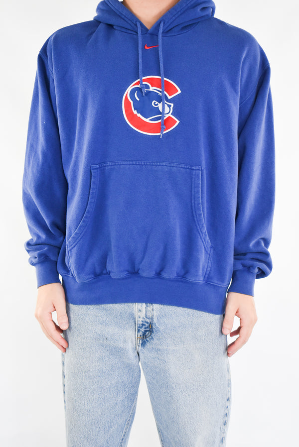 Blue Embroidery Hoodie