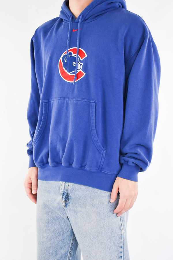 Blue Embroidery Hoodie