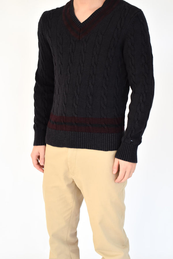 Navy V-Neck Sweater