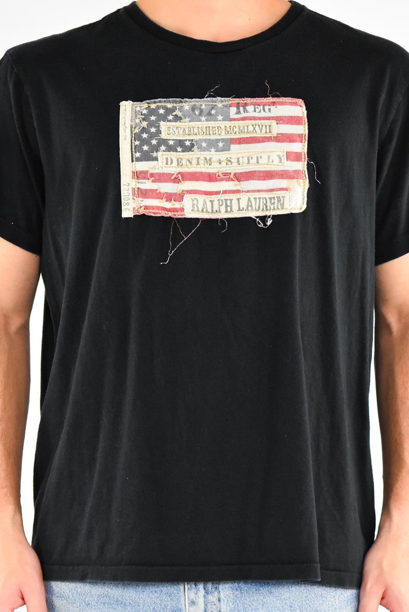 Flag Black T-Shirt