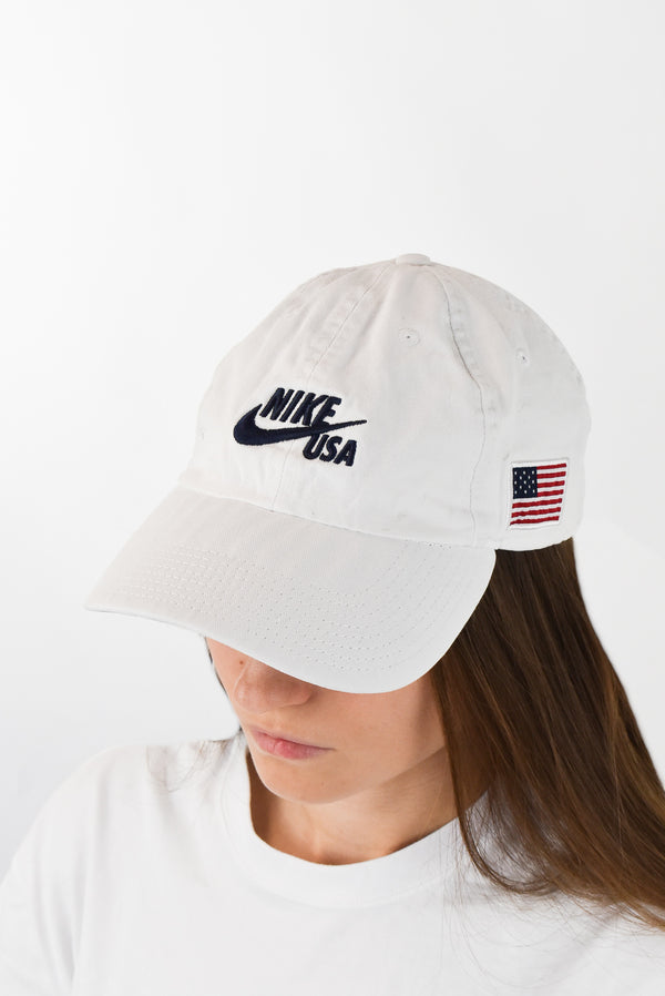 Nike USA White Cap