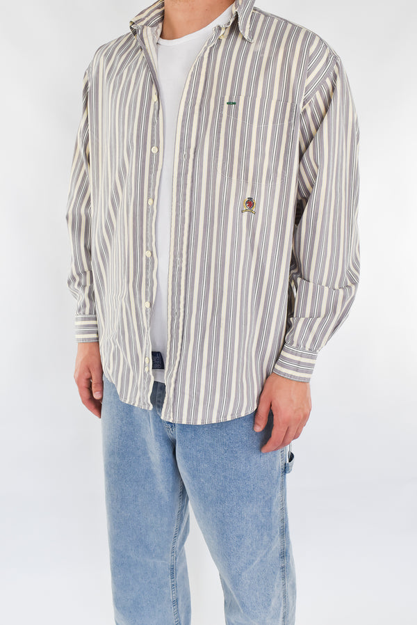 Beige Striped Shirt
