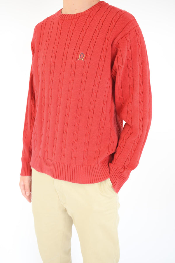 Red Cable Sweater