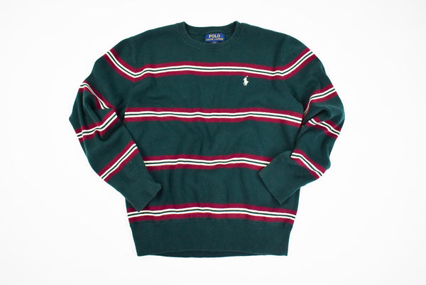 Green Striped Sweater