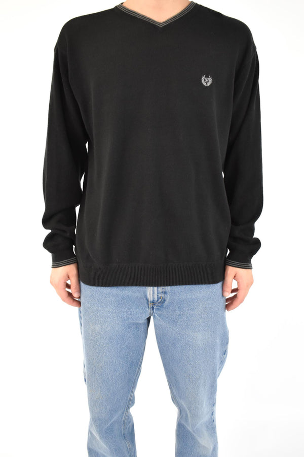 Black V-Neck Sweater