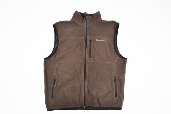 Brown Zip Fleece Vest