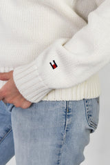 White Zip Sweater