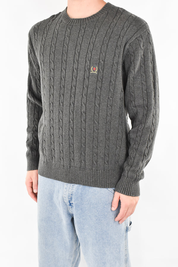 Dark Grey Cable Sweater