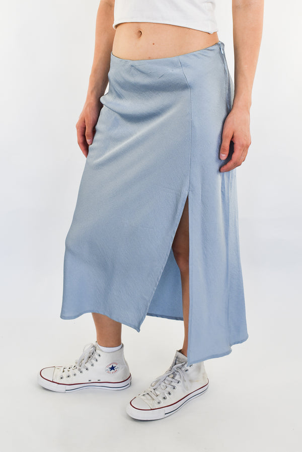 Light Blue Plain Skirt