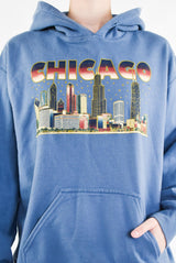 Blue Chicago Hoodie