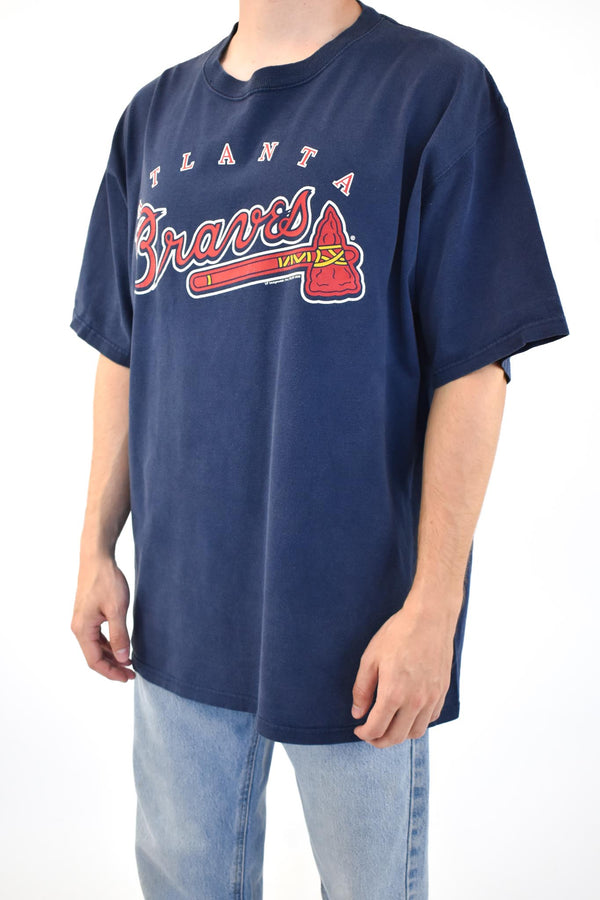 Navy Braves T-Shirt