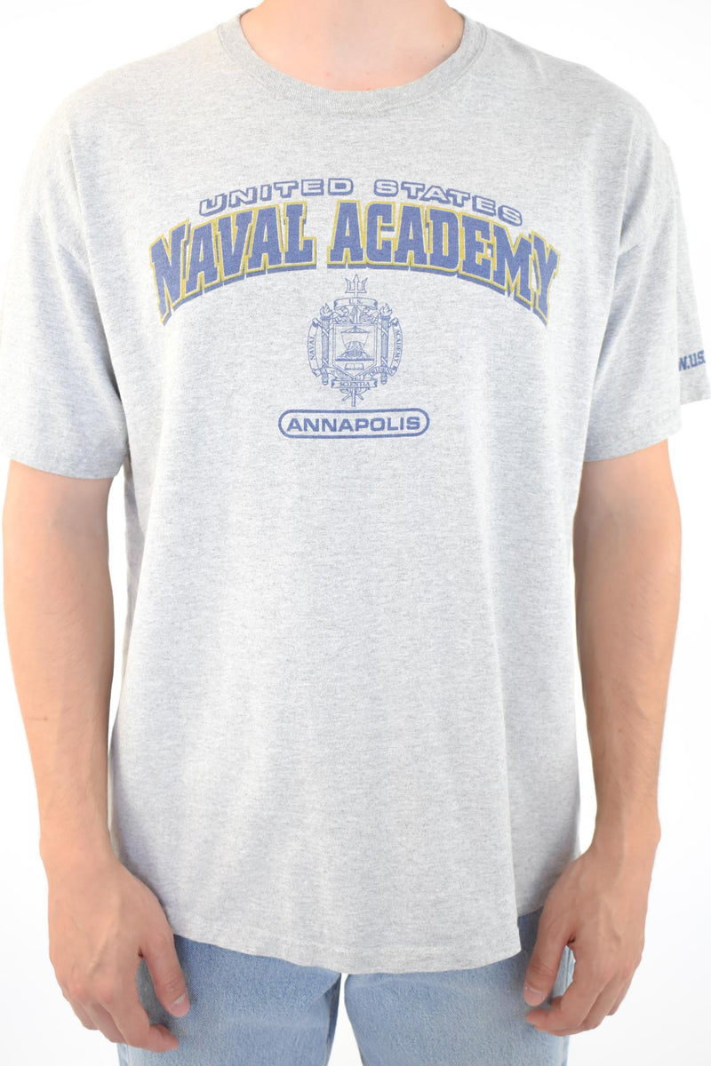 Grey Naval Academy T-Shirt