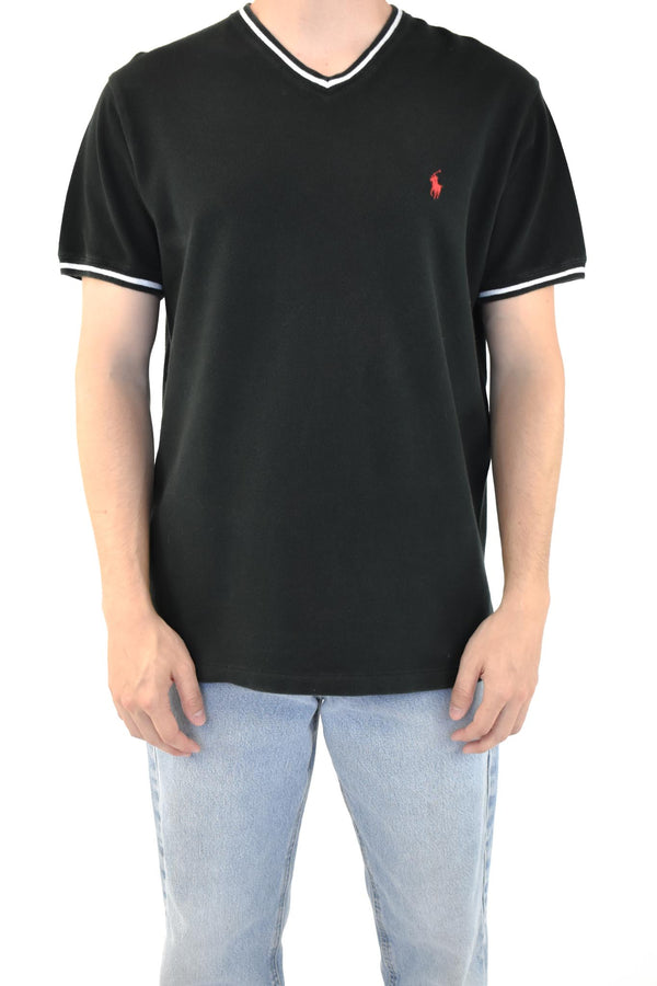 Black V-Neck T-Shirt
