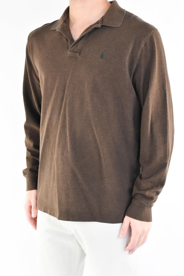 Brown Long Sleeved Polo