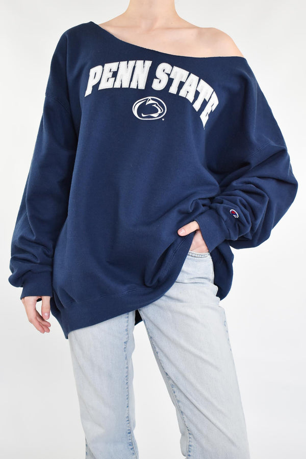 Penn State Off-Shoulder Sweatshirt