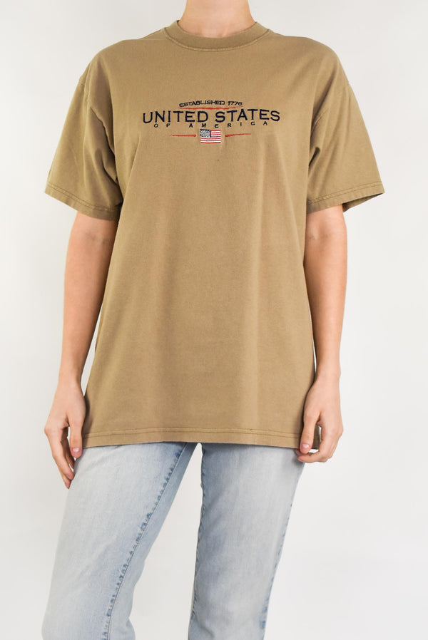 United States Beige T-Shirt