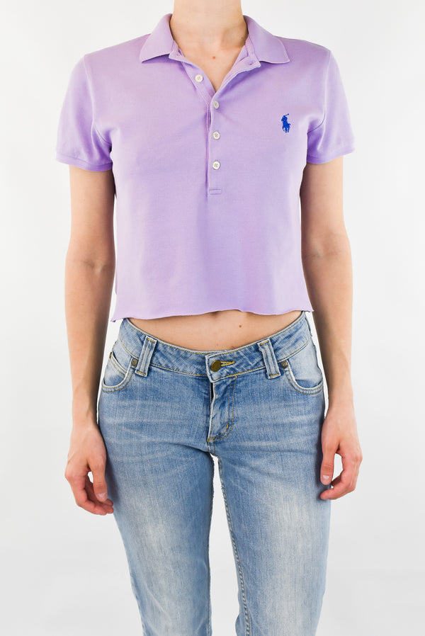 Lilac Cropped Polo