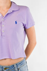 Lilac Cropped Polo