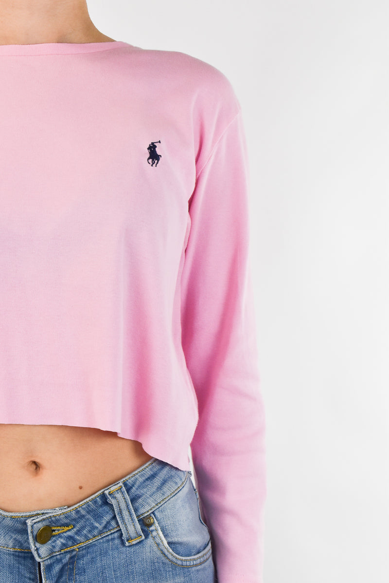 Pink Cropped T-Shirt