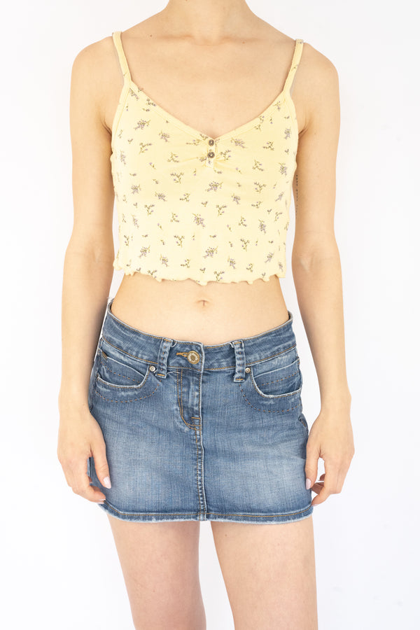 Yellow Floral Tank Top