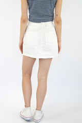 White Jeans Skirt