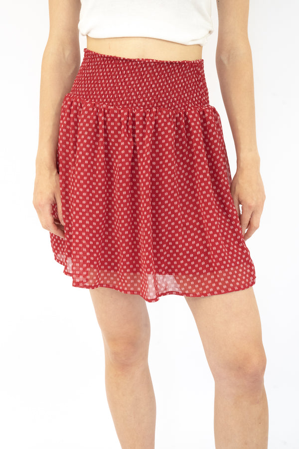 Red Flower Skirt