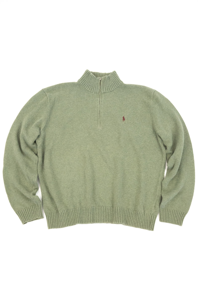 Quarter Zip Knitted Sweaters