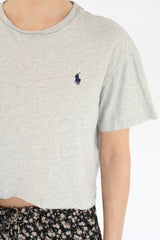 Grey Cropped T-Shirt