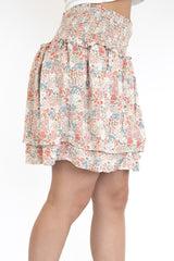 Beige Flower Skirt