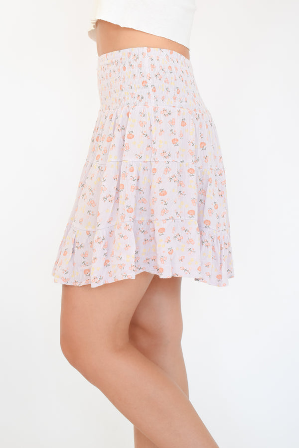 Lilac Flower Skirt