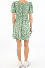 Green Flower Dress