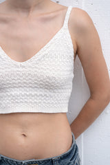 Cream Crochet Top